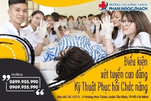 Trường Cao đẳng Y khoa Phạm Ngọc Thạch tuyển sinh Cao đẳng Phục hồi chức năng